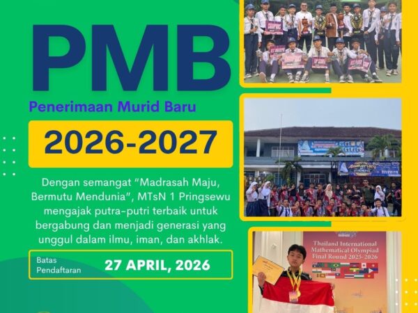 PENGUMUMAN RESMI PENERIMAAN MURID BARU (PMB) REGULER