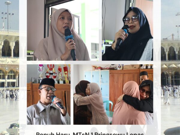 Penuh Haru, MTsN 1 Pringsewu Lepas Keberangkatan Haji Ibu Idayani dan Ibu Chusnul