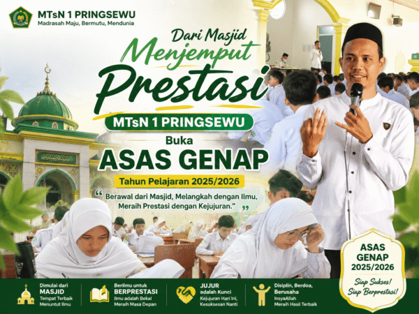 Dari Masjid Menjemput Prestasi, MTsN 1 Pringsewu Buka ASAS Genap 2025/2026