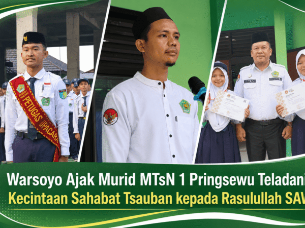 Warsoyo Ajak Murid MTsN 1 Pringsewu Teladani Kecintaan Sahabat Tsauban kepada Rasulullah SAW